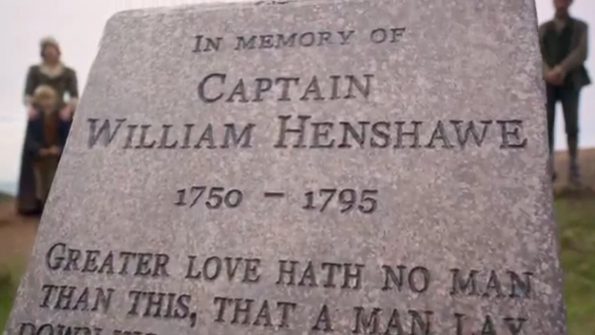 In Memory of Captain William Henshawe 1750-1795 Greater love hath no man than this that a man lay down his life
