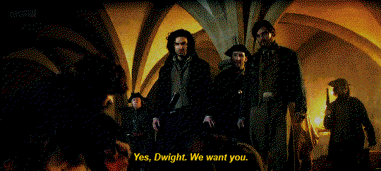 Poldark saying Yes Dwight we want you