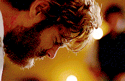 THIS SHOT IS SO FULL OF COMPLICATED EMOTIONS. Enys, not ready for people, is sort of sagged in the bed, when Caroline runs in. Her face is full of surprise and hope and fear and love and he can't bring himself to quite look at her.