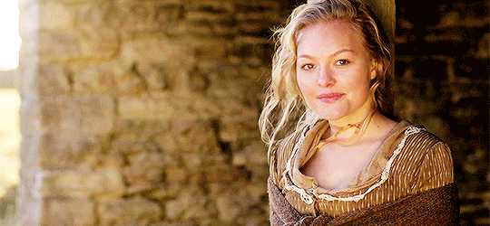 Emma, looking at Sam sassily, and walking away