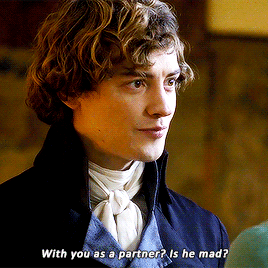 Annoying Puppy Armitage talking to D, asking With you as a partner? Is he mad?