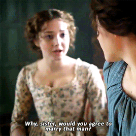 Roewella asking Morwenna Why would marry that man?