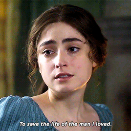 Morwenna telling he sister it was to save the life of the man she really loved