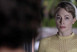 Sandy at the front door, looking like she's going to puke, and Claire, turning to glare at Frank for fucking this up.