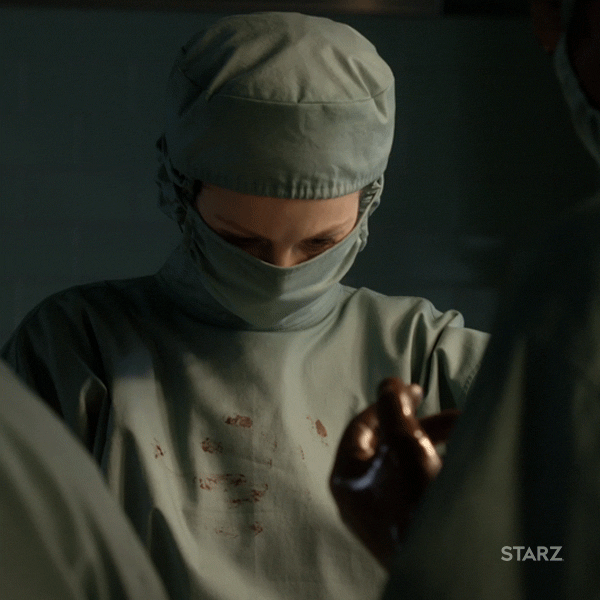 Claire performs surgery