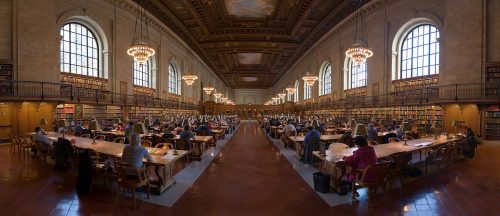 the Rose Main Reading Room of the New York Main Branch