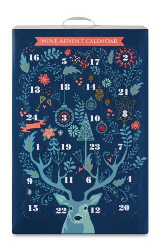 Aldi's wine Advent calendar with 24 mini bottles of wine
