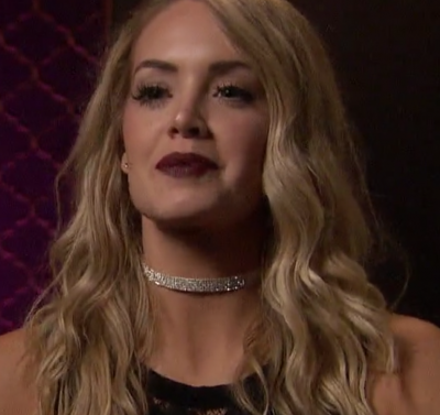 Jenna with some great plum-colored lipstick