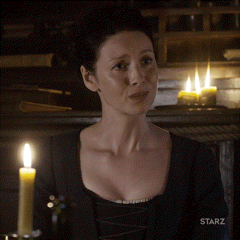 Claire from Outlander rolls her eyes