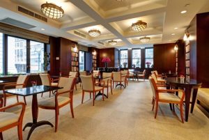 the reading room - chairs, tables, books!