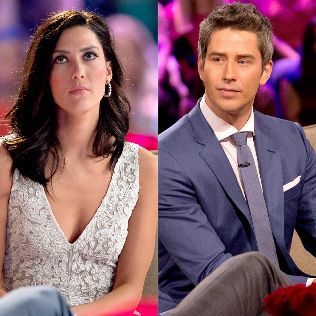 A side by side shot of Arie and Becca. 