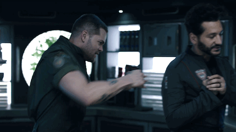 Amos gives Kamal a wet willy