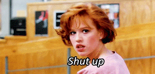 Molly Ringwald says shut up