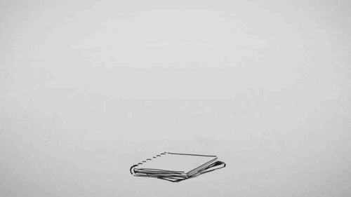 Illustration of a stack of books piling up in three columns