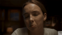 Villanelle, pouting.