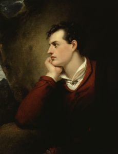 George Gordon Byron, brooding, as one does.