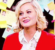 Amy Poehler as Leslie Knope gives side eye