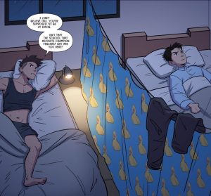 The duckie curtain of angst