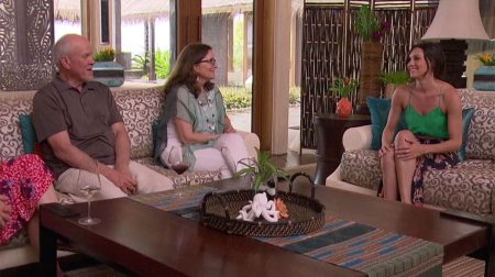 Becca talks to her family