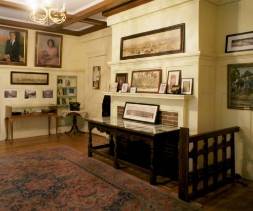 inside one of the Air B&B rooms - very 1920's decor, old piano, paintings by Zelda
