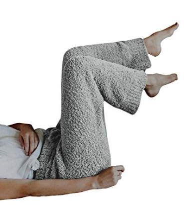 Grey fleece fluffy pants 