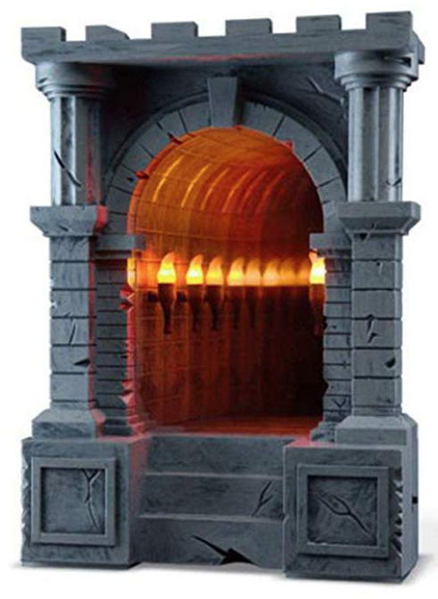 infinity illusion torch lined hallway dungeon 