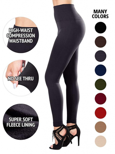 A pair of black leggings