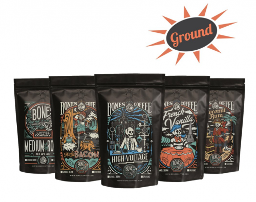 5 Sample Bags of Ground Coffee