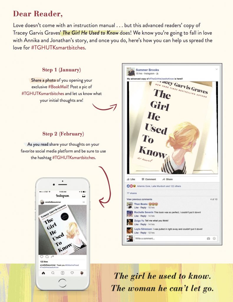 When sharing your photos of the book on social media, please use hashtags #bookmail and #TGHUTKsmartbitches 