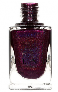 ILNP Black Orchid deep plum burgundy sparkly polish 