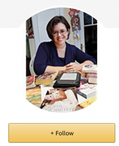 A picture of me on my Amazon Author page with a yellow Follow button beneath it 
