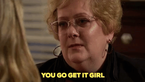 Beth tells Hannah You go get it girl