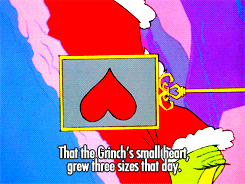 A gif from How the Grinch Stole Christmas, where the Grinch's heart grows three sizes.