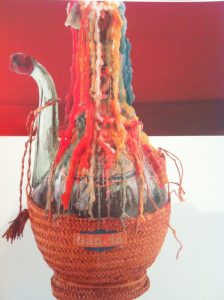 wine bottle candleholder