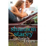 Exclusively Yours by Shannon Stacey - a woman laying partially atop a dude who is on top of a car leaning against the windshield. the dude kind of looks like Benedict Cumberbatch but less snake-y 