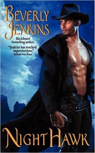 Nighthawk book cover a shirtless black man in a duster with no shirt and pants looking over his shoulder and again, abs for days 