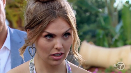 Hannah wears a look of total disbelief that Luke showed back up