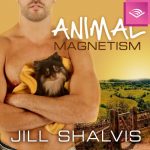 Animal Magnetism guy with no shirt on holding a tiny puppy 