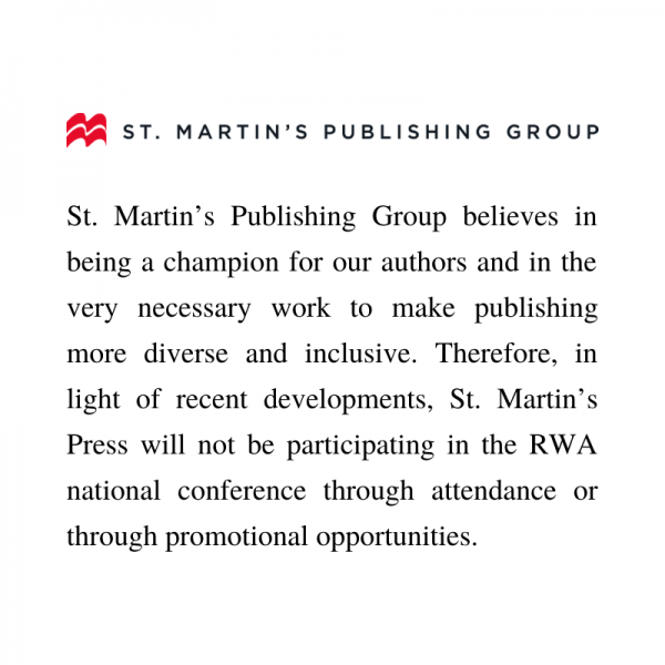 Statement from St Martins transcribed below