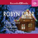 Virgin River Christmas - holiday lights on a log cabin in the snow 