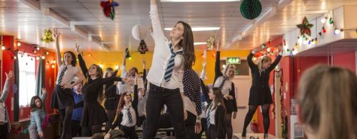 a shot from Hollywood ending