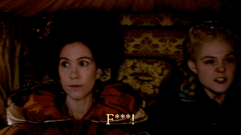 Elle Fanning yells the f word in a carriage as one does