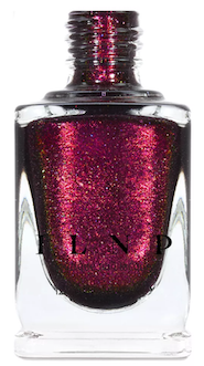Royalty is a glitter shimmer polish in a deep claret red