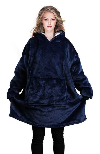 Giant Fleece Hoodie like a combo between a parka and a blanket Image
