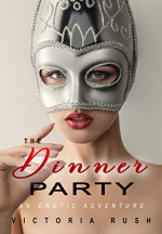 A woman is wearing a weird, silver mask and it looks like the title is The Donner Party