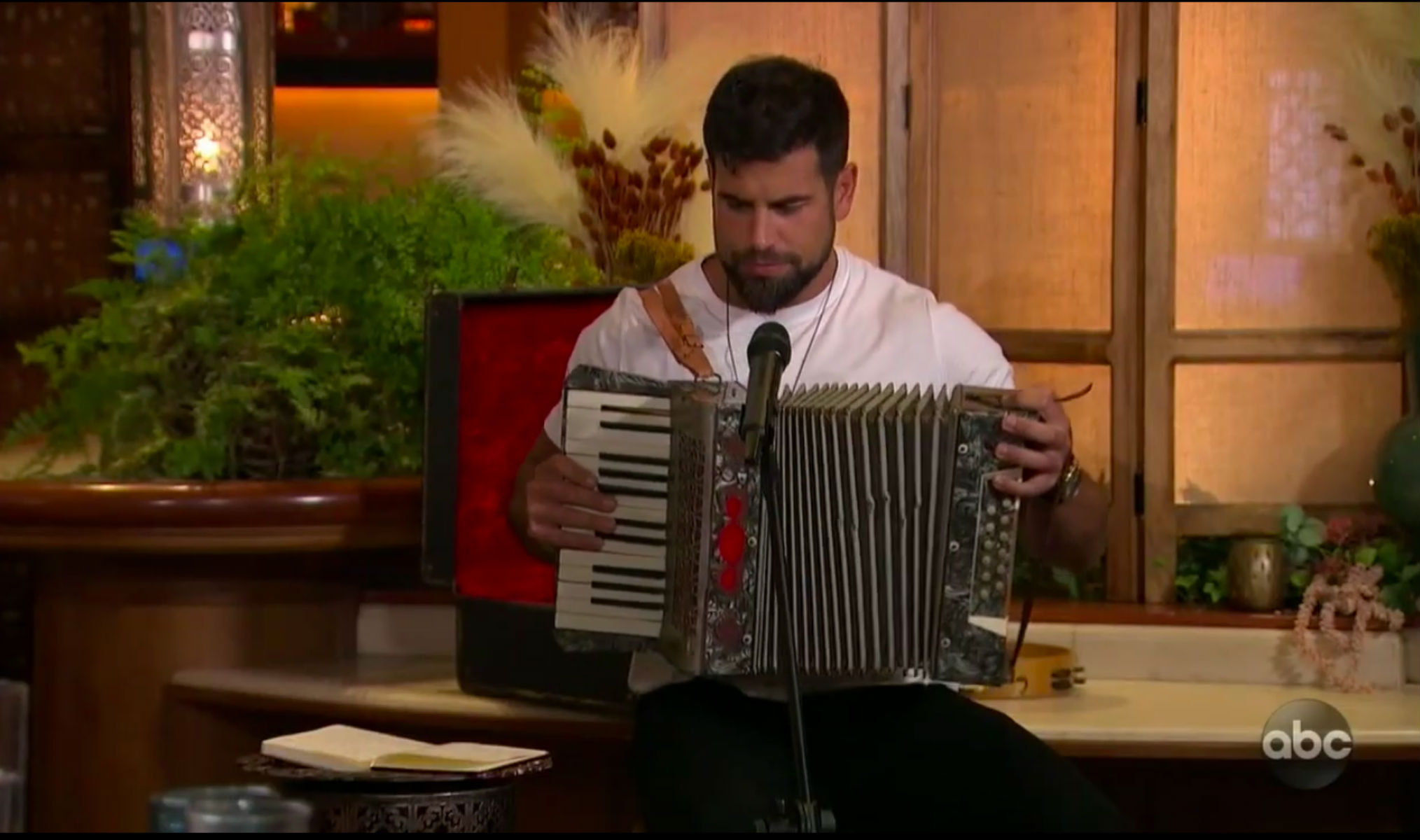 Ed plays the accordian