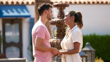 Brendan greets Tayshia