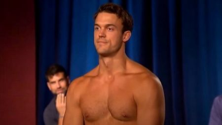 Ben stands naked in the art room