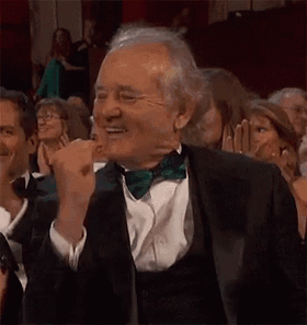 Bill Murray applauds