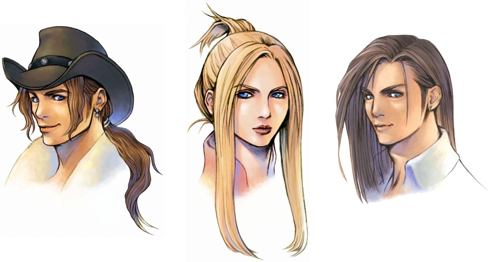 Several of the game's notable character hotties. 